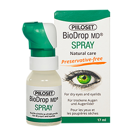 Hides BioDrop MD ® Spray for dry eyes and eyelids