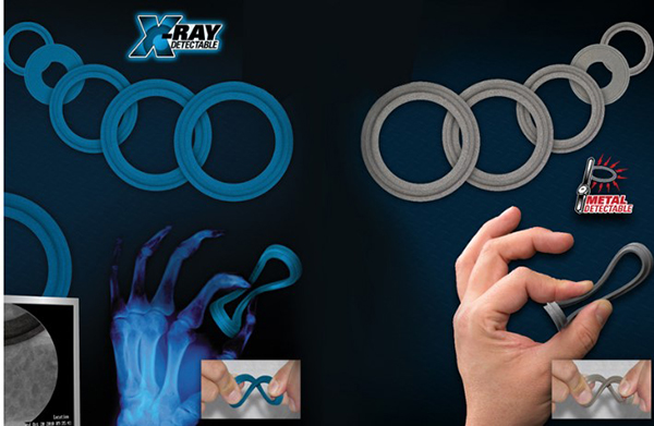 Metal Detectable X-ray Inspectable materials