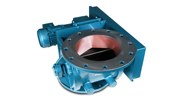 Offset airlock valve