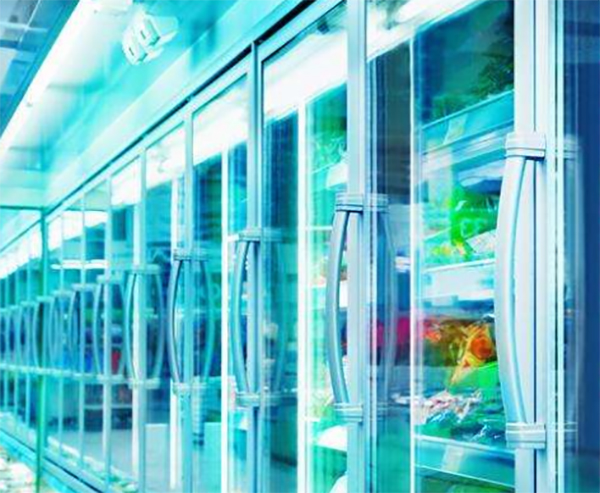 GLASS DOOR SYSTEMS FOR FREEZER CABINETS