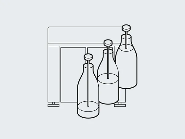 Precisely filling liquid or powder products