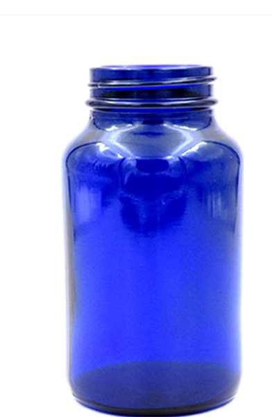 Cobalt Blue Glass Bottles – Wide Mouth Round Packers