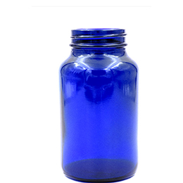 Cobalt Blue Glass Bottles – Wide Mouth Round Packers