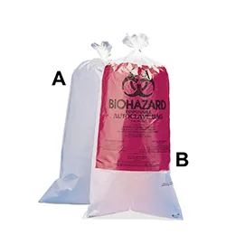 BIOHAZARD DISPOSAL BAGS - CLEAR