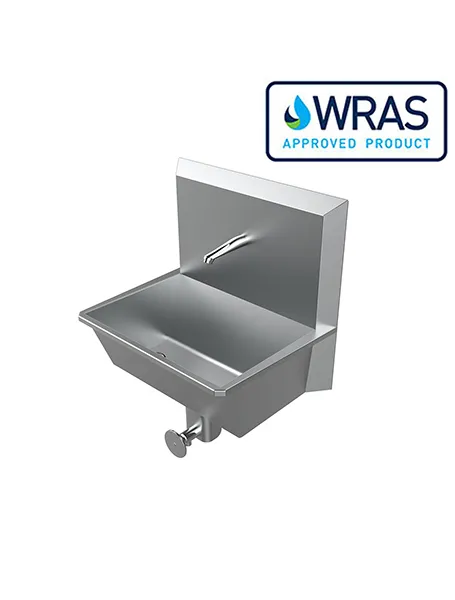 Knee Push Operated Hand Wash Station Sink