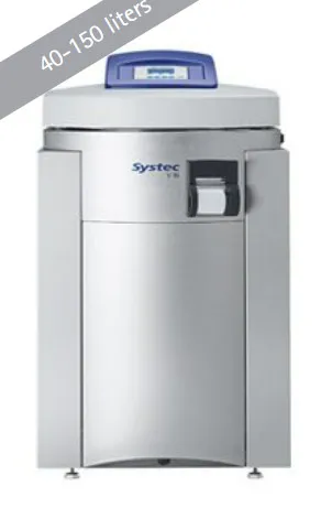 VERTICAL FLOOR-STANDING AUTOCLAVES SYSTEC V-SERIES