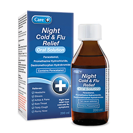 Care Night Cold & Flu Relief Oral Solution 200ml